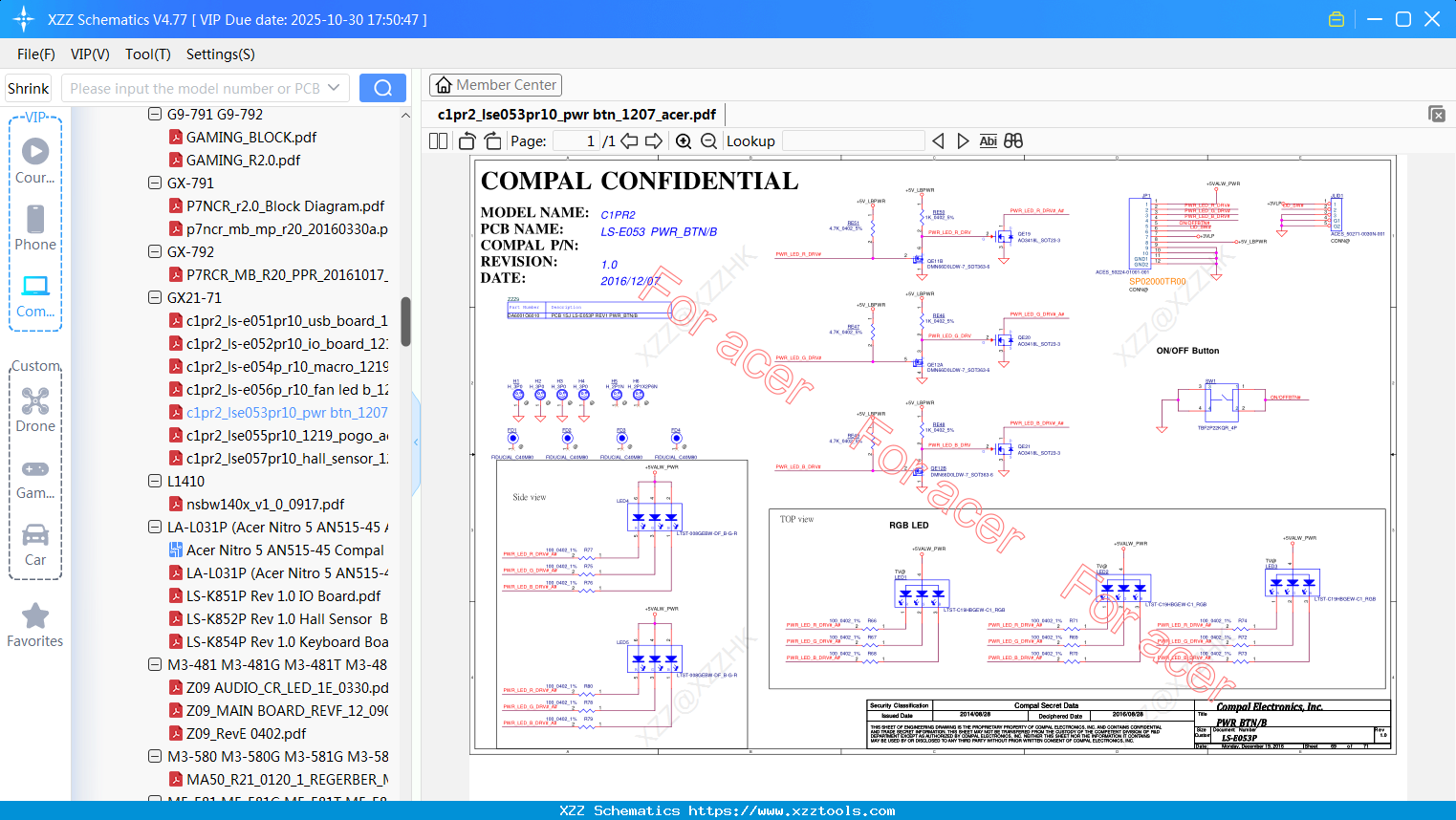 Laptop C1pr2_lse053pr10_pwr Btn_1207_acer